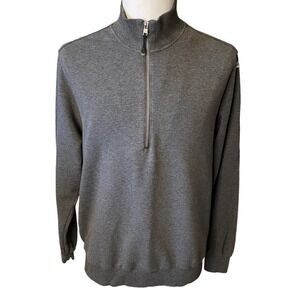 Adidas EQUIPMENT Quarter Zip Charcoal Gray Pullover Men’s Large Sweater